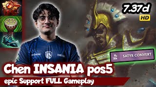 Chen INSANIA Hard Support pos5 Gameplay 7.37d - Full Gameplay