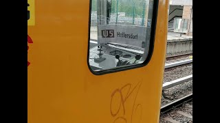 U Bahn Berlin Mitfahrt F74E Pendelzug U5 Hellersdorf - Hönow