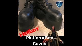 DIY Platform boot covers for Hellboy cosplay