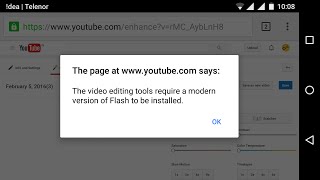how to fix "requires modern version of flash player to be installed" in all smartphone with-out root