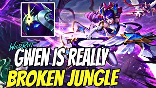 WILD RIFT GWEN JUNGLE TOP 1 | BUILD & RUNES | CHALLENGER GAMEPLAY