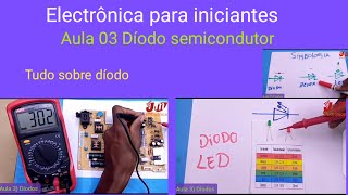 Eletrónica básica para iniciantes Aula 03  Diodo semicondutor