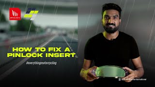 How to fix a Pinlock Insert on a Helmet Visor/ Antifog Insert Fixing on a Visor