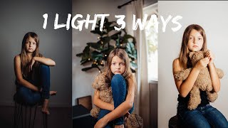 Easy 1 light setup | 1 light 3 Different Looks Using Only A Ring Light | Teal Garcia