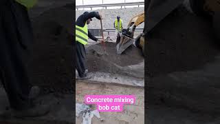 concrete mixing used bobcat #construction#civilengineering