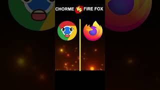 chrome vs fire fox. #shorts