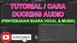 CARA PENYESUAIAN SUARA VOKAL DENGAN SUARA MUSIK (DUCKING AUDIO)