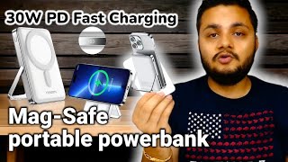 Charge Wirelessly, Stand Effortlessly: Exploring the 10,000mAh Mag-Safe Portable Power Bank