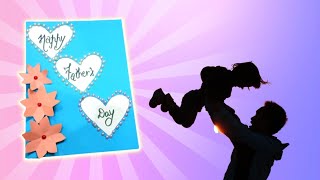 Happy father's day card / Fathers day card making ideas / Greeting card for dad