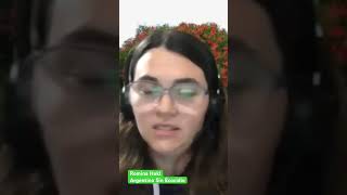 Romina Hakl de Argentina Sin Ecocidio. WebinarCOP28 "Jóvenes ante el Ecocidio Global".