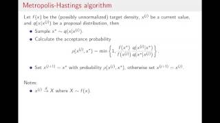 Metropolis-Hastings algorithm