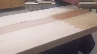 Time Lapse: Hickory Table weathered with Reclamation