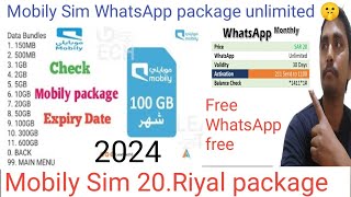 Mobily Sim unlimited WhatsApp VPN Package 2024 Saudi Arab | Mobile unlimited WhatsApp VPN Package 🤫