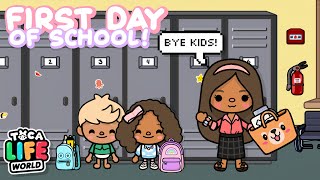 The *FIRST DAY OF SCHOOL!* ✏️📚 | With Voice 🔊 | Toca Life World Roleplay