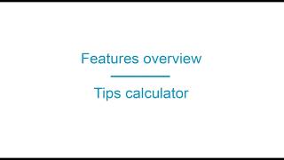 ABC App Builder Features overview Tips calculator