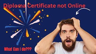 Diploma certificate online. ডিপ্লোমা সার্টিফিকেট অনলাইনে নাই, সার্টিফিকেট অনলাইনে না থাকলে কি করবো ?