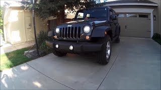 2017 Jeep Wrangler Sport startup, engine and in-depth tour