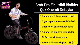 Kuba Bm8 Pro Elektrikli Bisiklet!!!Çok Önemli Detaylar, Powerbank Gizli özelliği,Sigorta patlama RKS