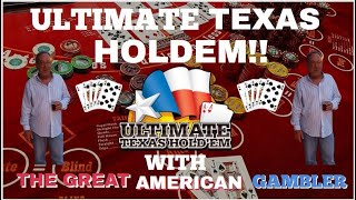 Ultimate Texas HoldEm at Oxford Downs Card Room With The Great American Gambler!!