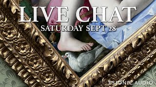 Live Chat | Saturday Sept 28