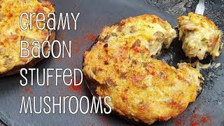 Cream Cheese & Bacon Stuffed Mushrooms