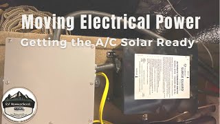 Moving Electrical Power and Getting A/C Solar Ready in a Jayco Seneca