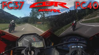 2005 & 2009 Honda CBR screaming at 15.000 RPM