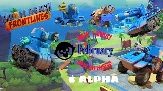 NEW February TANKS and DEFENSES | Boom Beach Frontlines