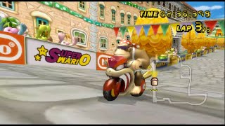 MKWii Time Trial Funky Kong DS Delfino Square 02:36.379マリオカートWiiタイムトライアルファンキーコングDSデルフィノスクエア02:36.379