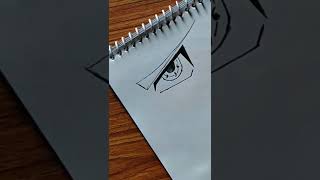 Drawing Kakashi Hatake Eye 👀 #shorts