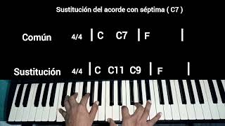 sustitución del acorde con séptima... 🎹🎶🎼