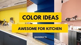 65+ Awesome Color Ideas for Kitchen from Pinterest