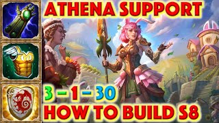 SMITE HOW TO BUILD ATHENA - Wise Hare Athena Skin Showcase  + Athena Support Build + Gameplay