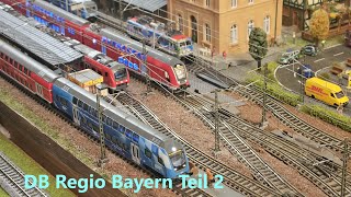 DB Regio Bayern Teil 2 RE Mchn - Mühldorf Fleischmann, Twindexx Brawa, 628 Liliput, 440 Piko Spur N