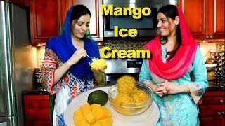 Mango Ice Cream ( no cream ) or Mango Frozen Yogurt in 5 minutes