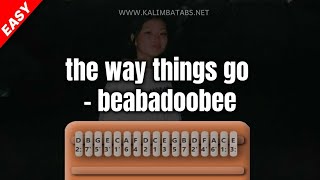 the way things go - beabadoobee Kalimba Tutorial [Tabs][Easy]