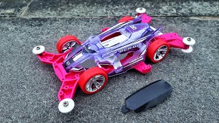 Tamiya Mini 4WD DCR 01 MA Chassis on Treadmill 13.5km/h