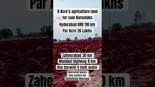 8 Acre’s agriculture land for sale #karnataka #agriculturelandforsale #zaheerabad #humnabad #nirna