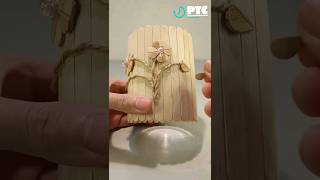 DIY Easy Wooden Sticks Penholder 🥡 #viral #shorts #trending #penholder