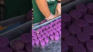 ขนมไข่เต่า กรอบนอกนุ่มใน Purple Turtle Egg Snack The best dessert making skills - Thai street food