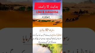 ہدایت کا راستہ/جنت کا راستہ#shortsviral #islamicshort #youtube