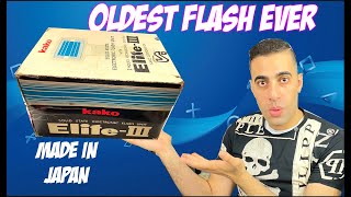 Unboxing 30 Years Old KAKO Elite 3 Electronic Flash For Cameras (Made In Japan)