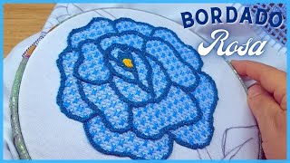 ¡Te encantará esta idea de bordado para ROSAS! 💙 Un Mundo Maravillisa