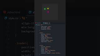 CSS Atom Animation Effect ☢ #shorts #css #programming #coding #code #html