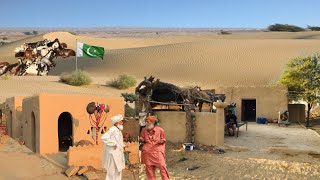 The beautiful life of the people living in the Cholistan desert | Beautiful mud houses