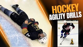 Hockey Agility Drills [Punch Turns, Jab Steps & Crossovers] Power Skating for Kids