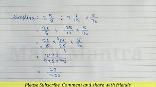 Simplify Fractions | Mixed Fraction Simplification | Sarlikaran