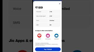 Jio ₹189 recharge plan all details | Jio Best Value for money recharge plan