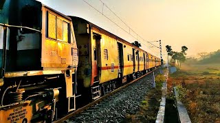 ICF Train during Golden Hour !!! Yeshvantpur Vasco One Way Special !!! Indian Railways !!!