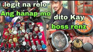 relo ni boss renz karamihan dito ay vintage mga original meron siyang relo na 1978#tonyvlogs